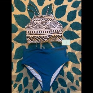 NWT CUPSHE super high waist bikini, size M